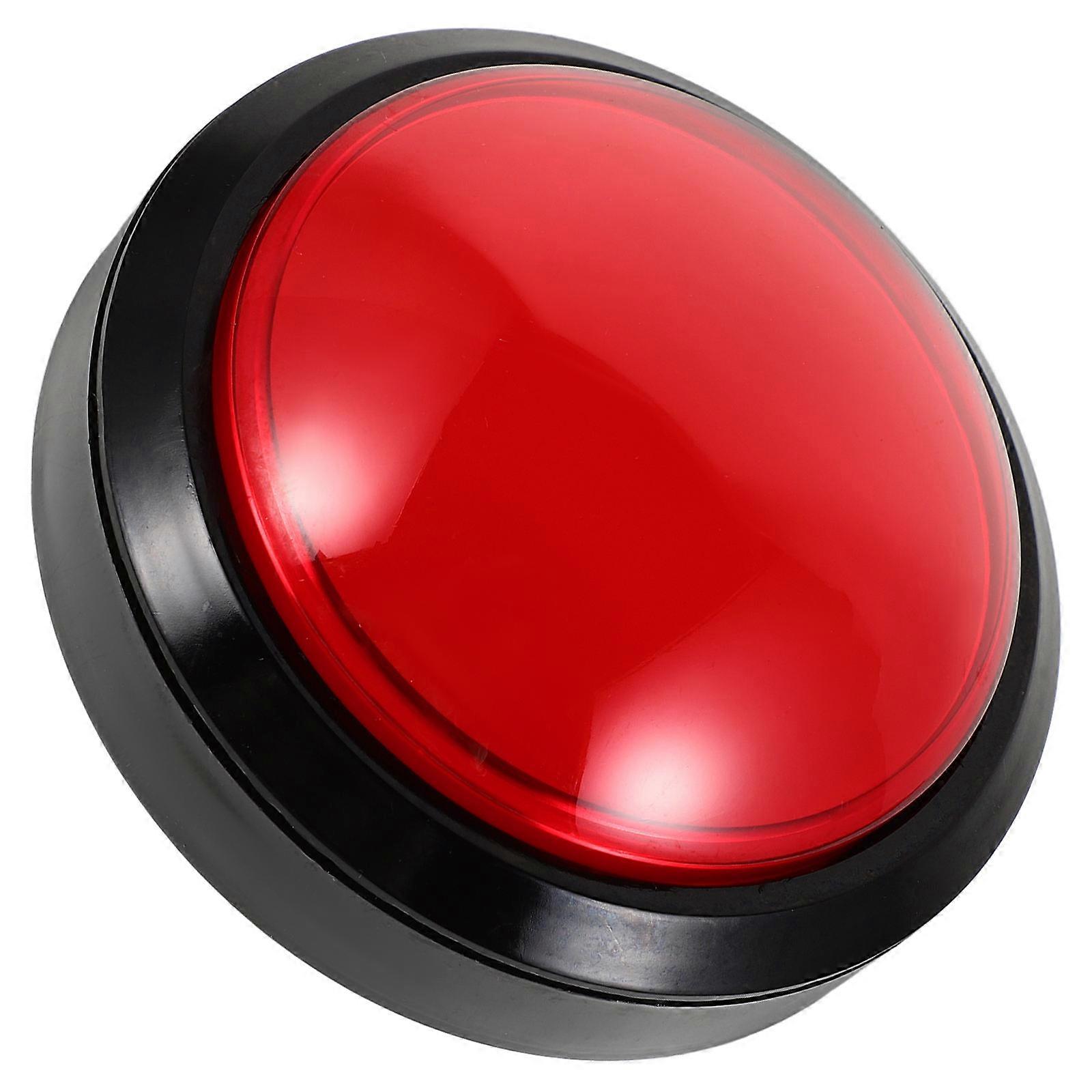 LED Dome Button Self Resetting for Music Game Machine 100Mm Red