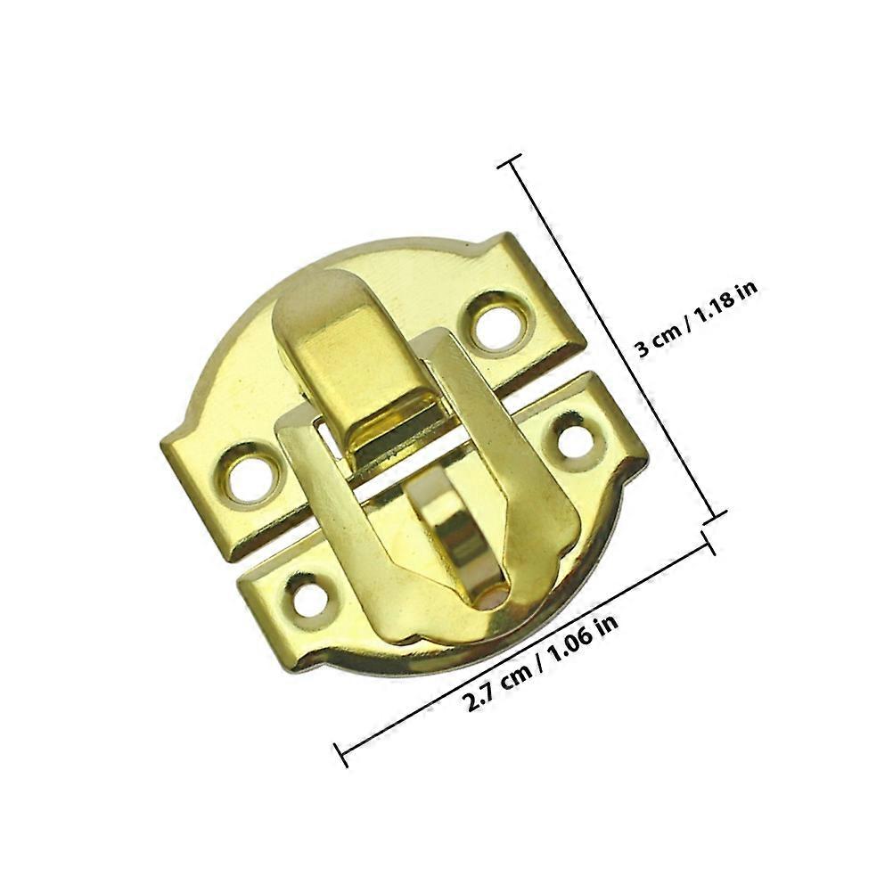 20Pcs Metal Box Buckle with Hidden Latch Design for Gift Boxes Assorted Color Iron Material