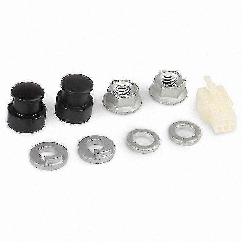Front Axle Lock Nut and Washer Kit for 12mm E-Bike Hub Motor with Spacer and Nut Cover M12