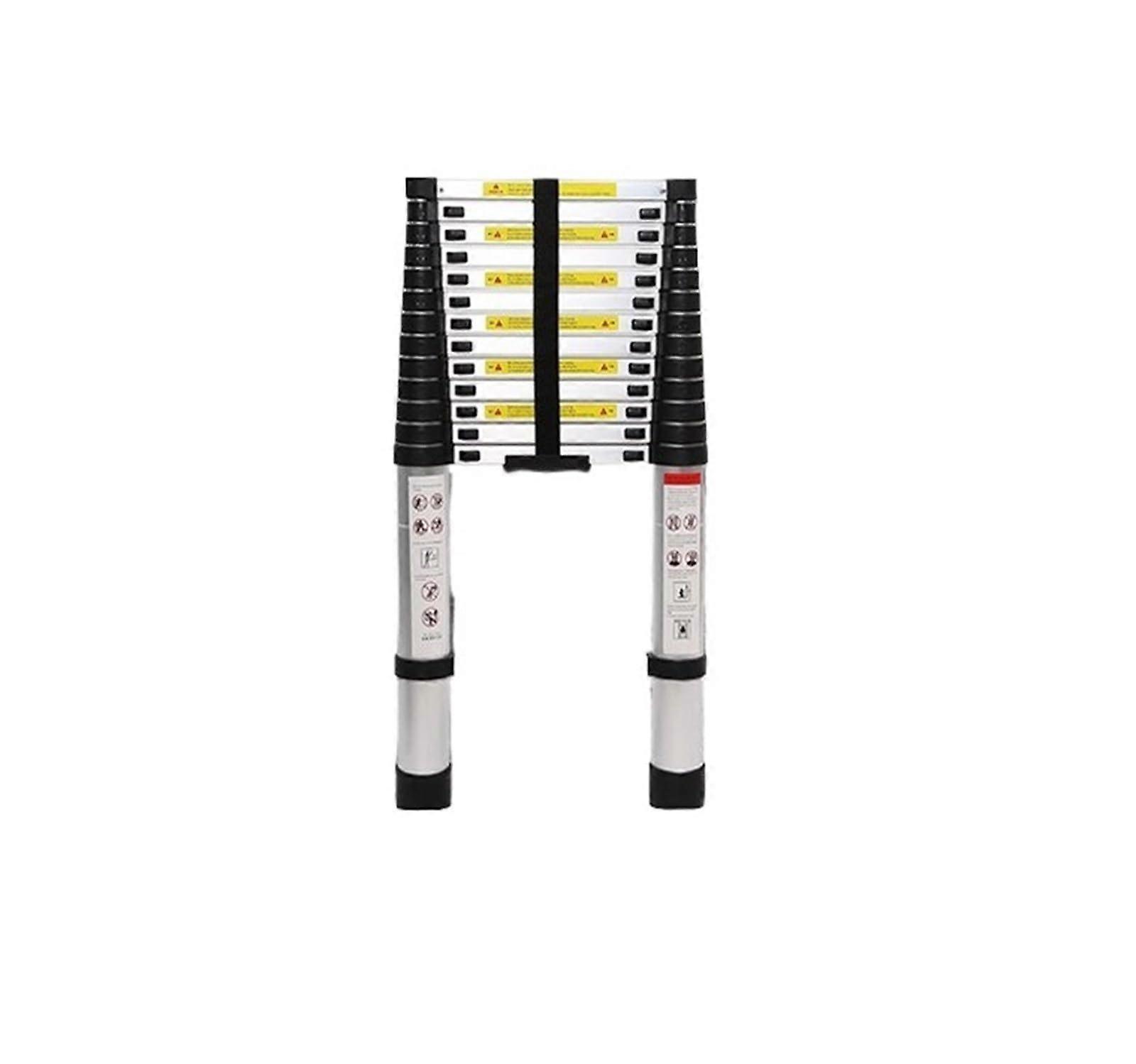 Aluminum Telescoping Ladder 4.1m with SlipResistant Steps and SpaceSaving Folding Design for Home and Outdoor