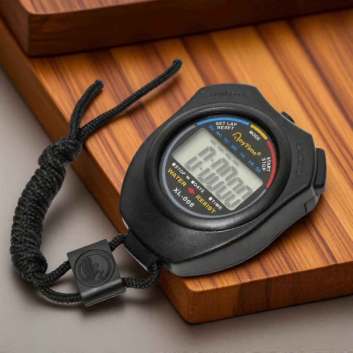 Digital Sports Stopwatch Timer with Large Display Date Time Alarm Function for Coaches Multi-Function Tool