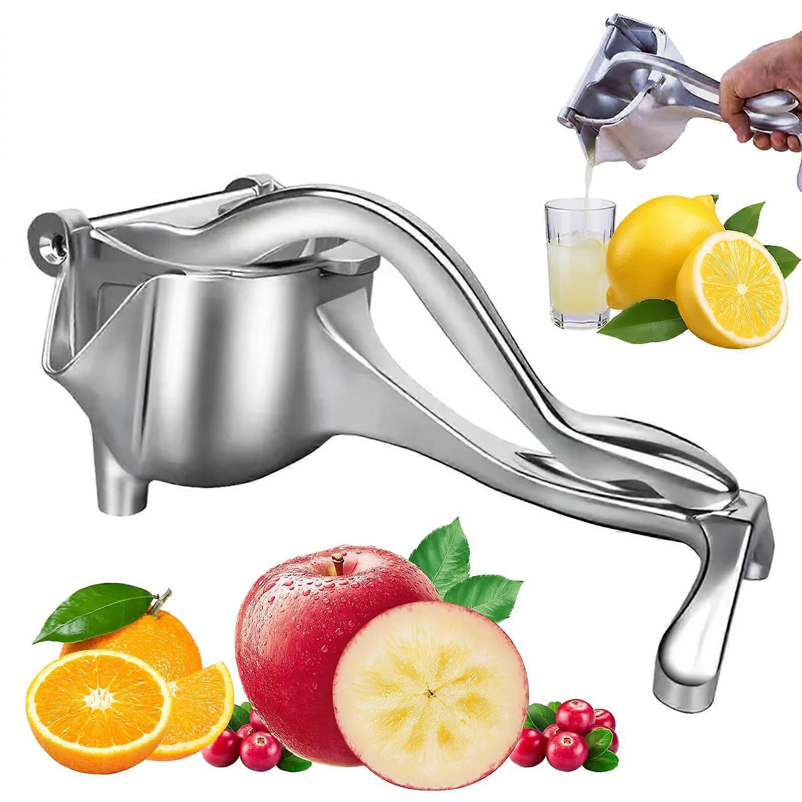 Manual Citrus Juicer Heavy Duty Aluminum Hand Press for Lemon Orange Lime Grapefruit 1 Pc