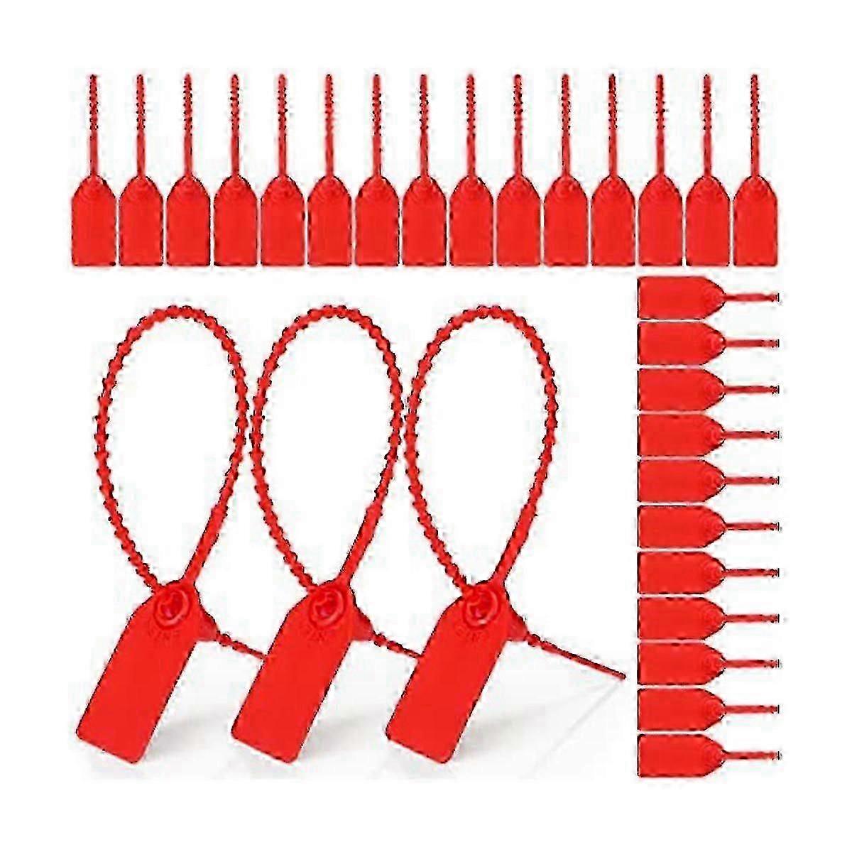500 Pcs Plastic Tamper Seals Zip Ties For Fire Extinguishers Security Tags Safety Locking