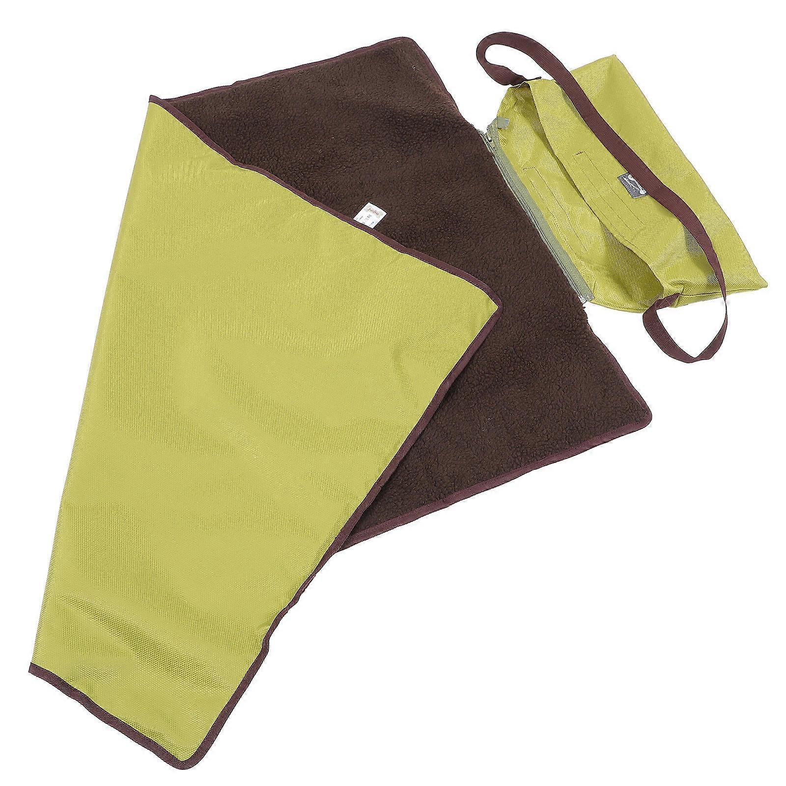 Foldable Multifunctional Outdoor Pet Mat Waterproof Warming Blanket for Dogs and Cats Green