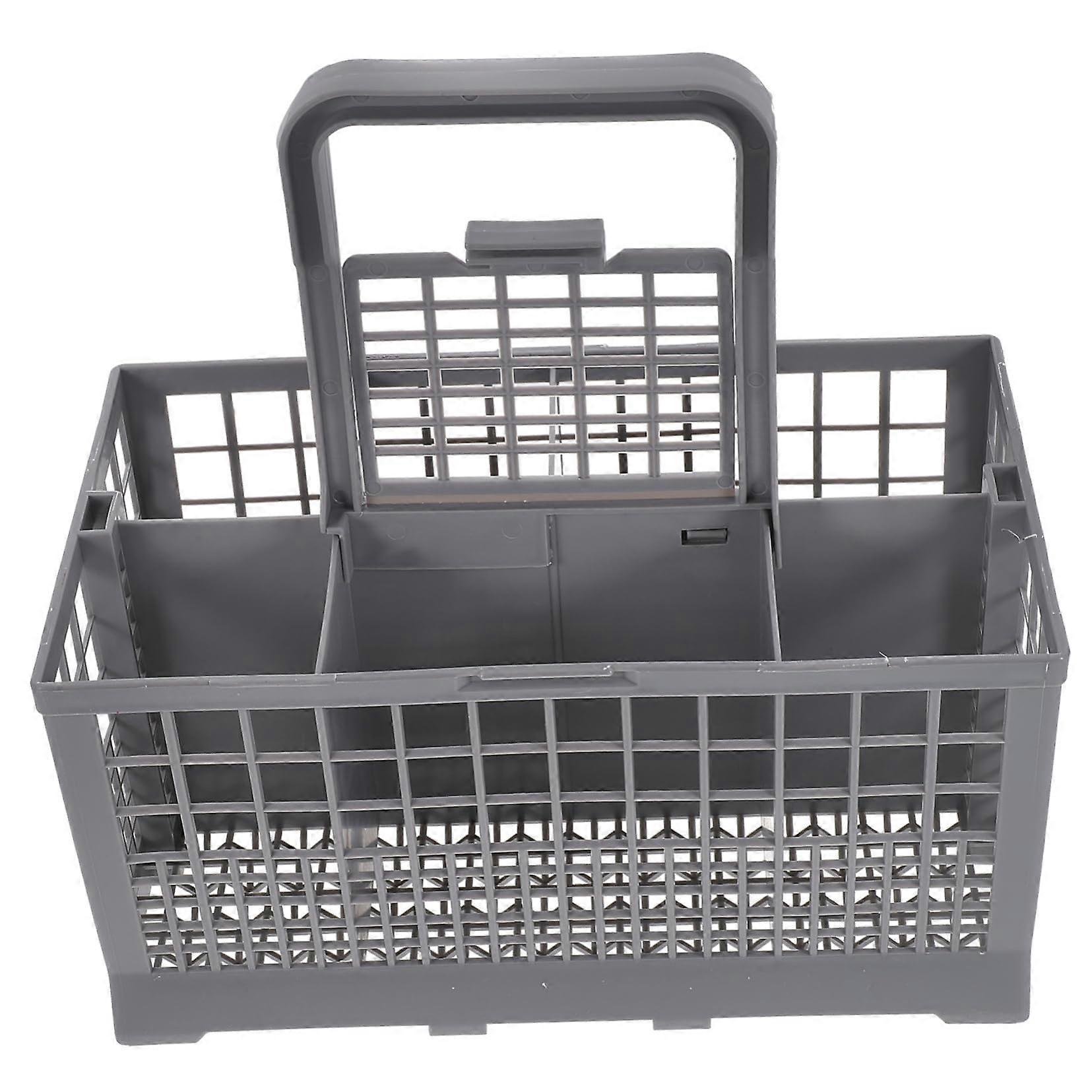 Dishwasher Silverware Basket Replacement with Hard Mesh Design and Firm Bottom Protection
