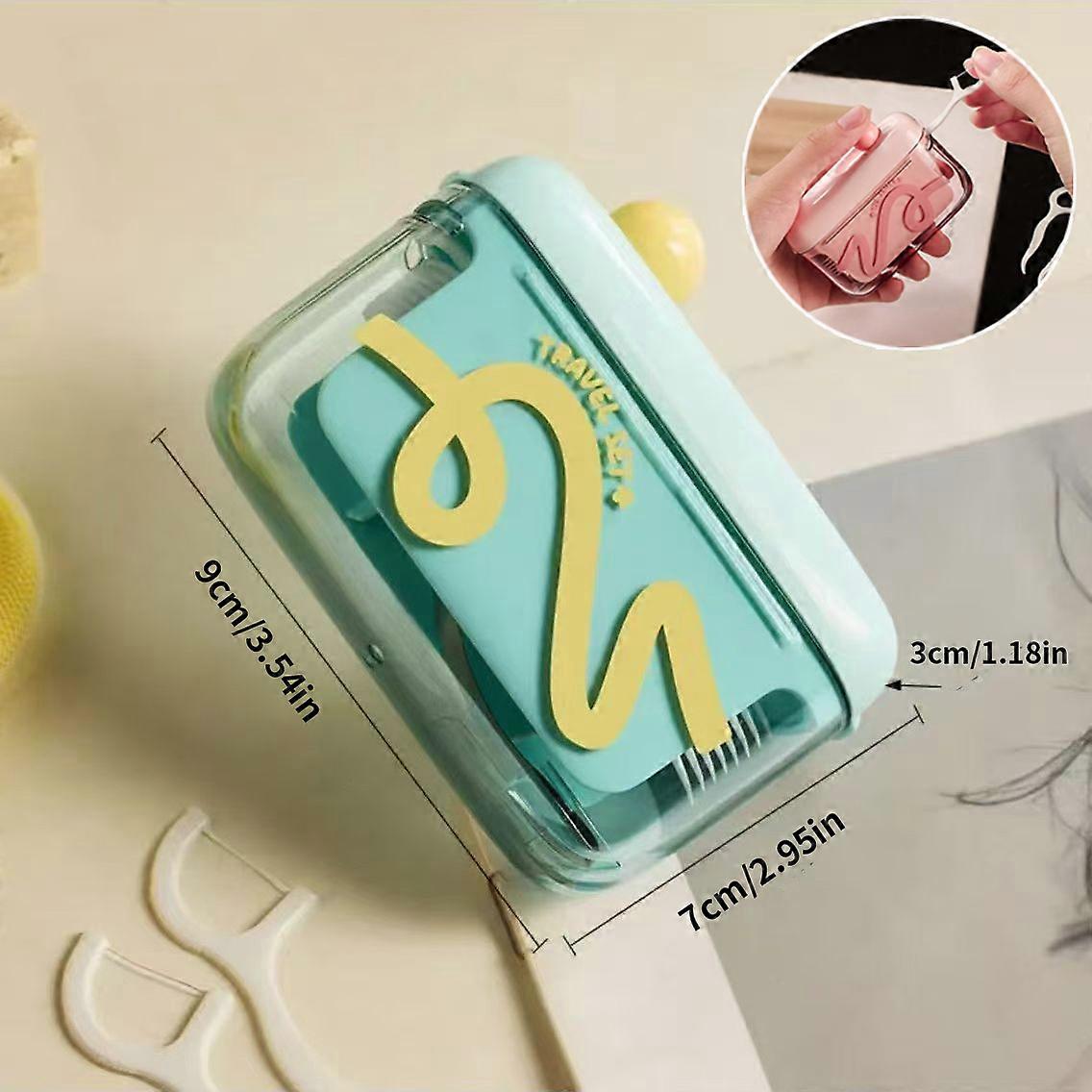 Creative Dopamine Floss Box - Convenient Floss Storage Box - Press type Automatic Pop up - Essential Floss Box for Going Out