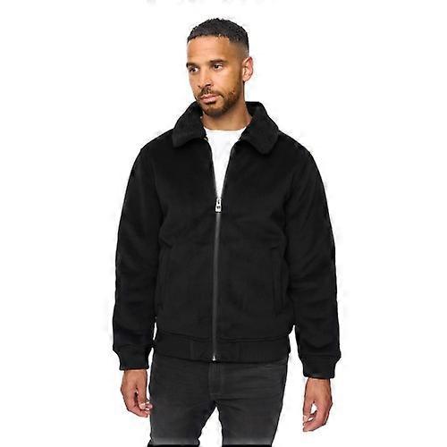 Bewley & Ritch Mens Lauwin Faux Suede Bomber Jacket
