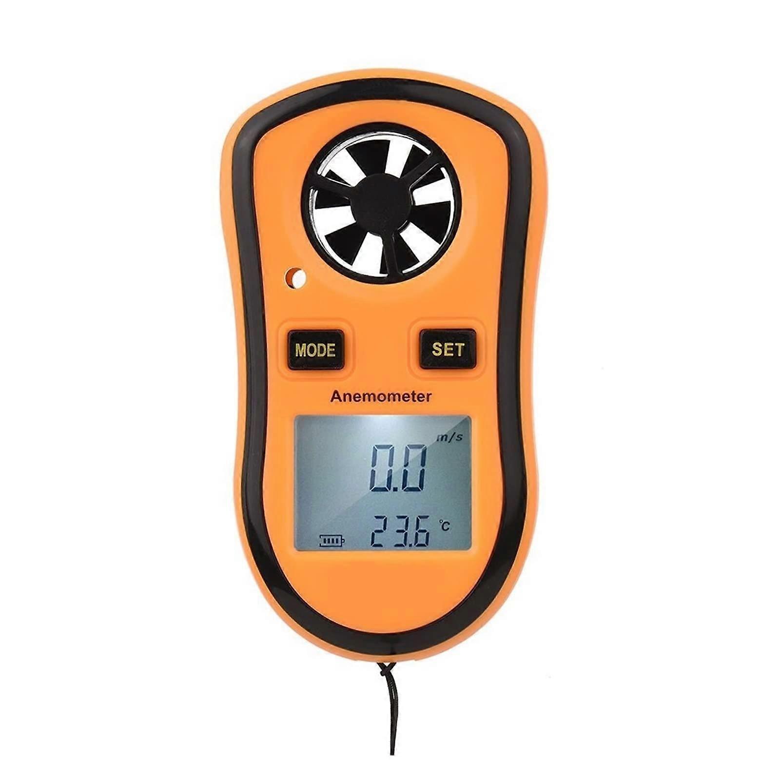 Anemometer Digital Handheld Wind Speed Meter with Backlit LCD for Accurate Outdoor Shooting