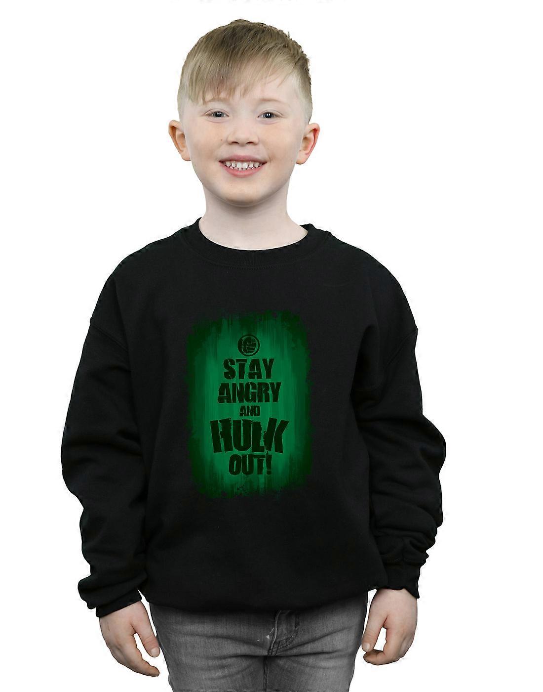 마블 보이즈 헐크 스테이 앵그리 스웨트셔츠
