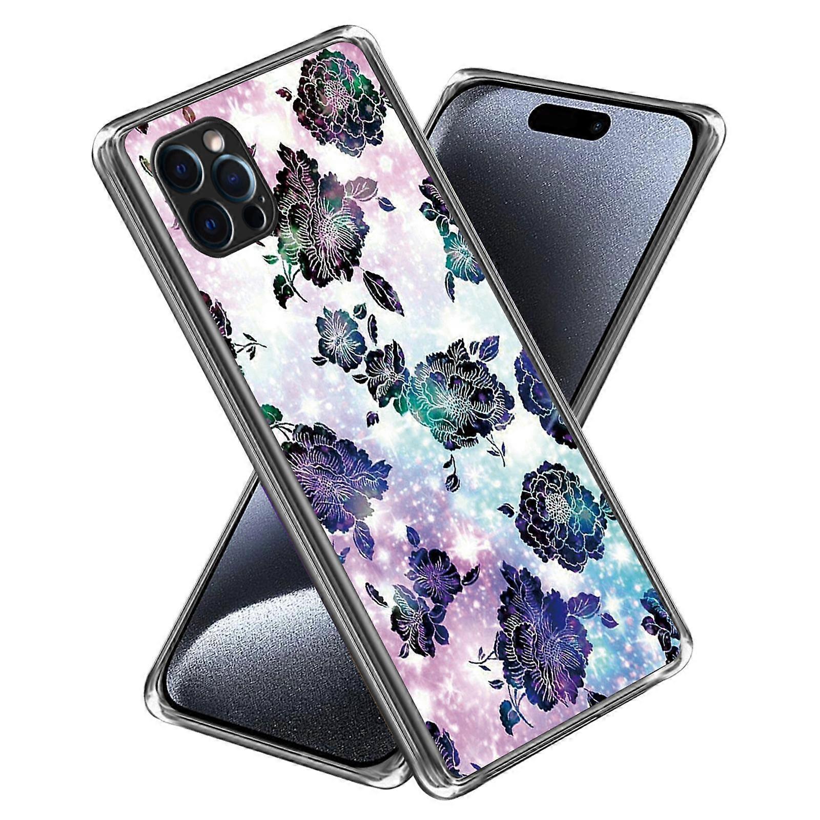 For iPhone 16 Pro Case Pattern Printed Shockproof TPU Phone Cover