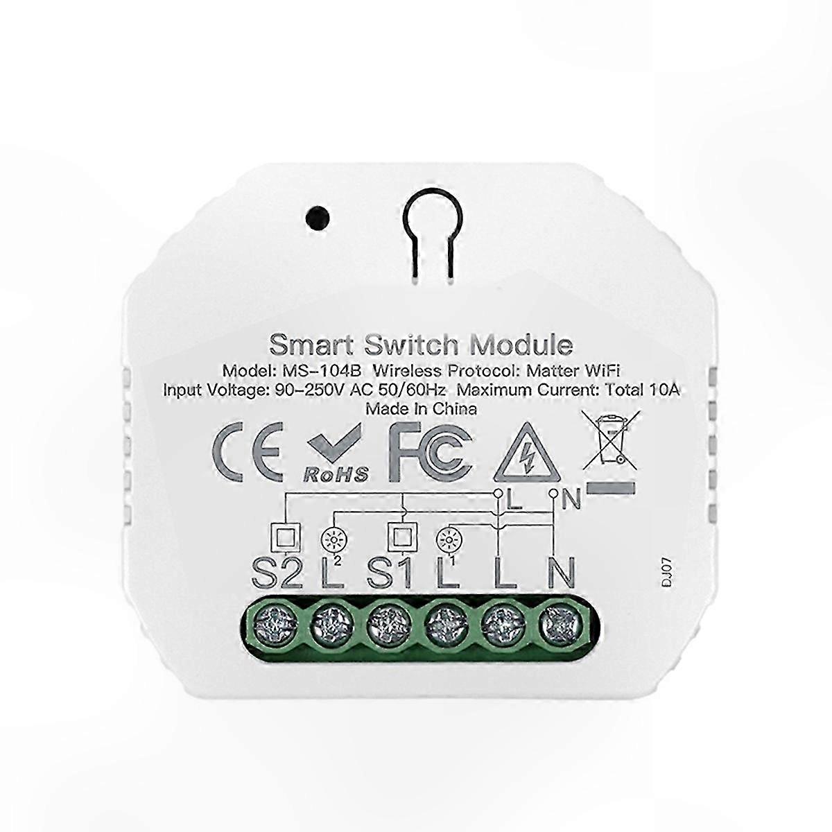 WiFi Smart Switch Module for Remote App Control Timer Relay Automation Compatible with Tuya Systems