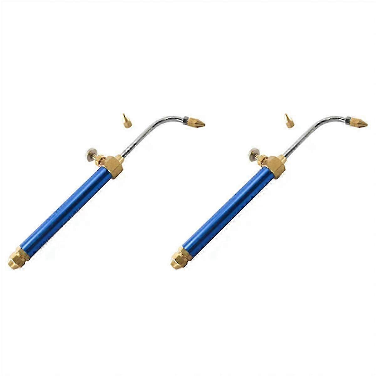 2X Brass Welding Torch, Gold Gas Cutting Torch, Burn Pipe