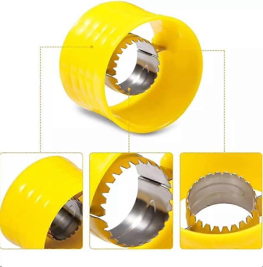 Corn Peeler and Stripper Tool with Ergonomic Grip for Quick Corn Removal, Yellow Kitchen Grater