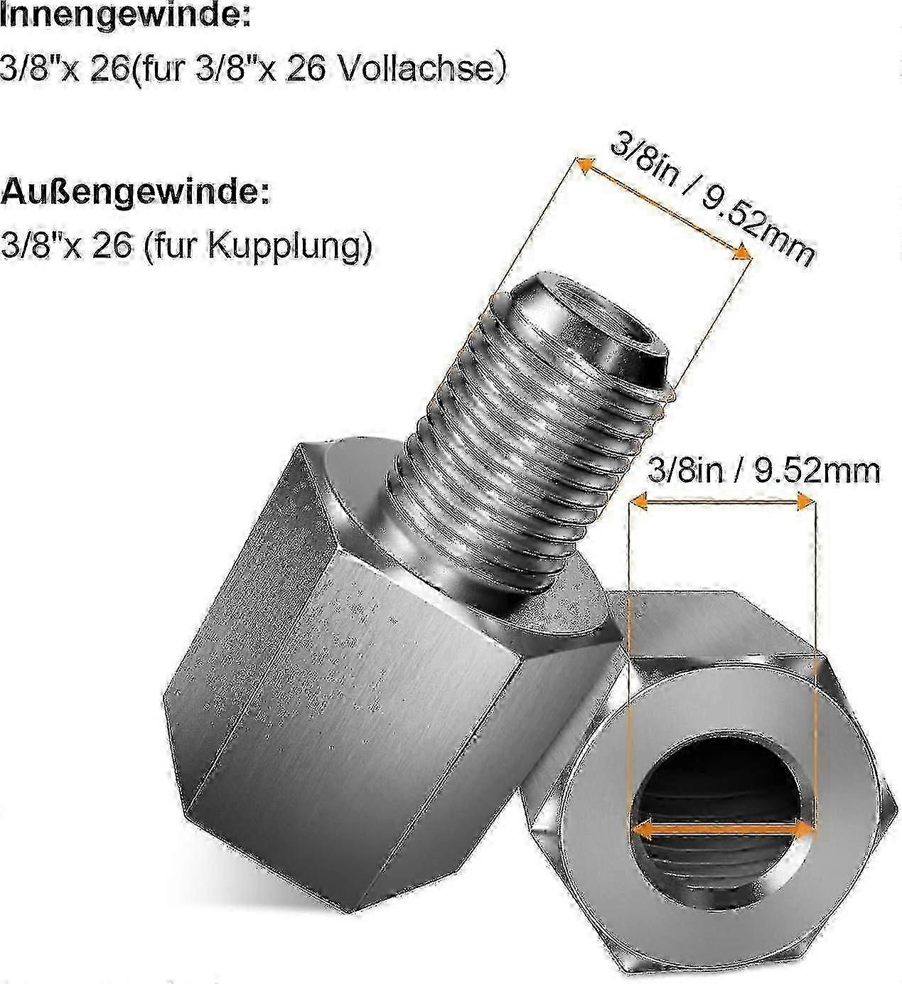 Sykkeltilhengerakseladapter Universal clutchtype