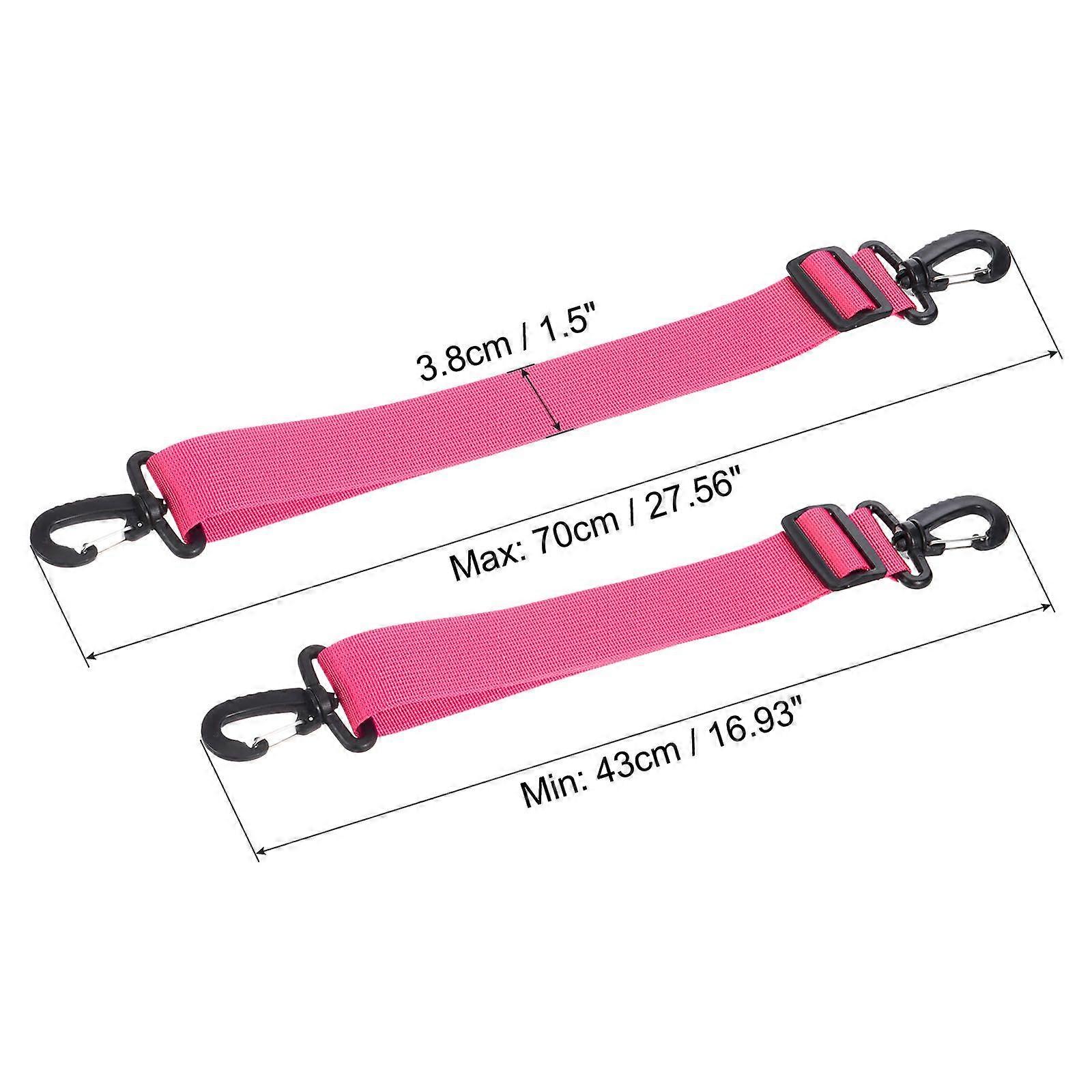 70cmx3.8cm Ski Carrier Strap, 4 Pack Snowboard Boot Strap, Pink, Red