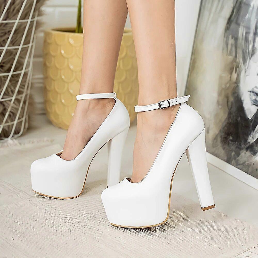 Hvide Platform Højhælede Sko til Kvinder RA-304