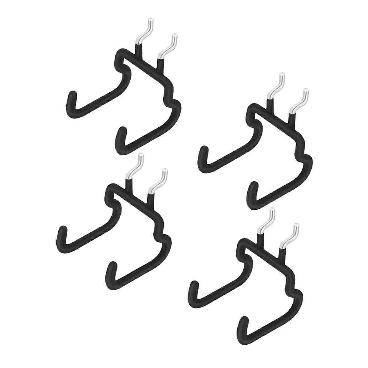 Heavy Duty Steel Pegboard Hooks with Rubber Grip, Locking Tool Storage for Garage and Workshop