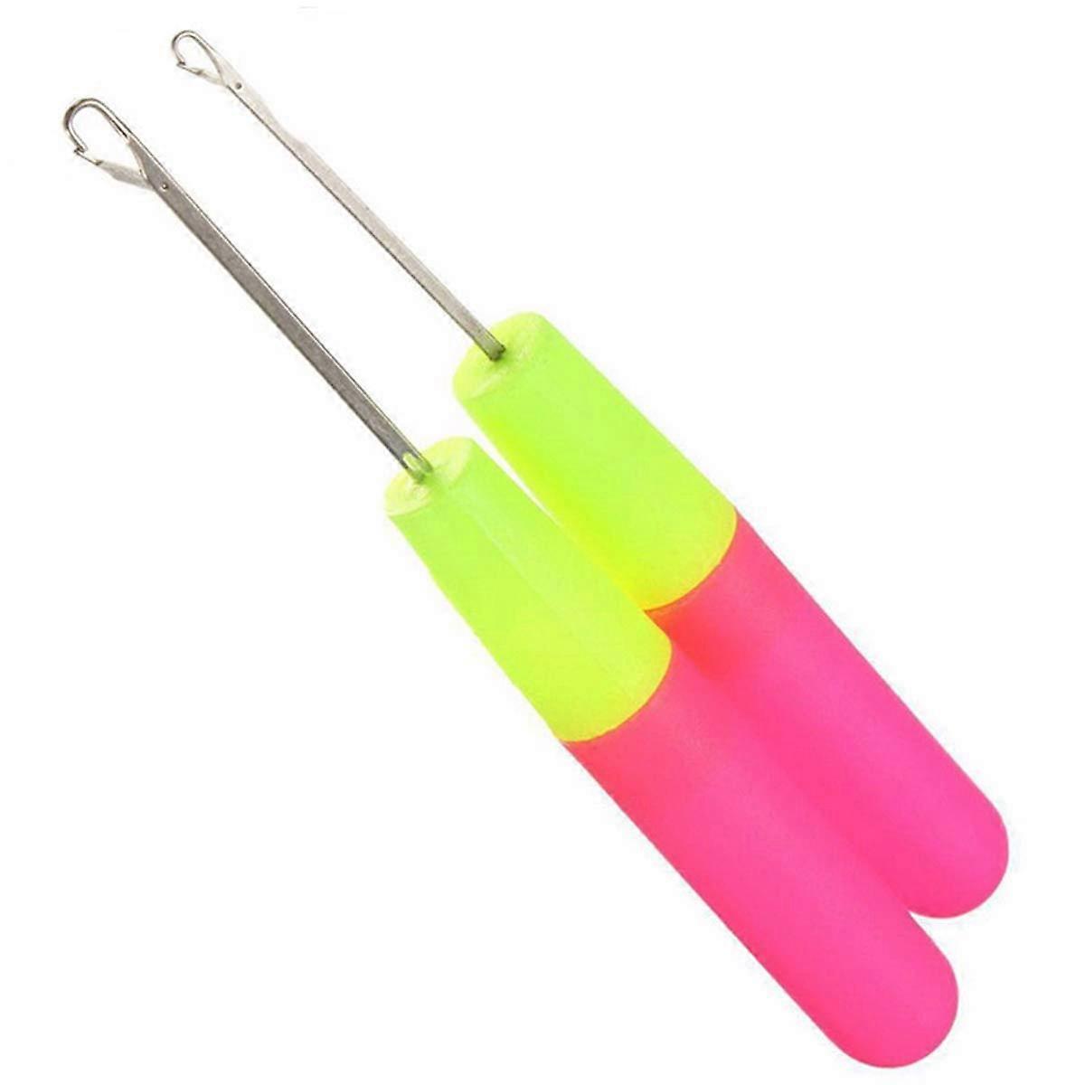 2Pcs Latch Hook Crochet Needle for Micro Braids Hair Extensions Dreadlock Maintenance Carpet