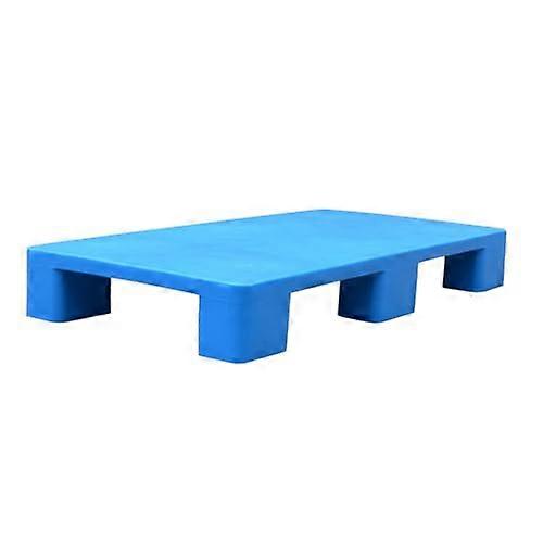Plastic Storage Pallets Heavy Duty HDPE Moisture Resistant Stackable Blue 100x70x13cm 4pcs