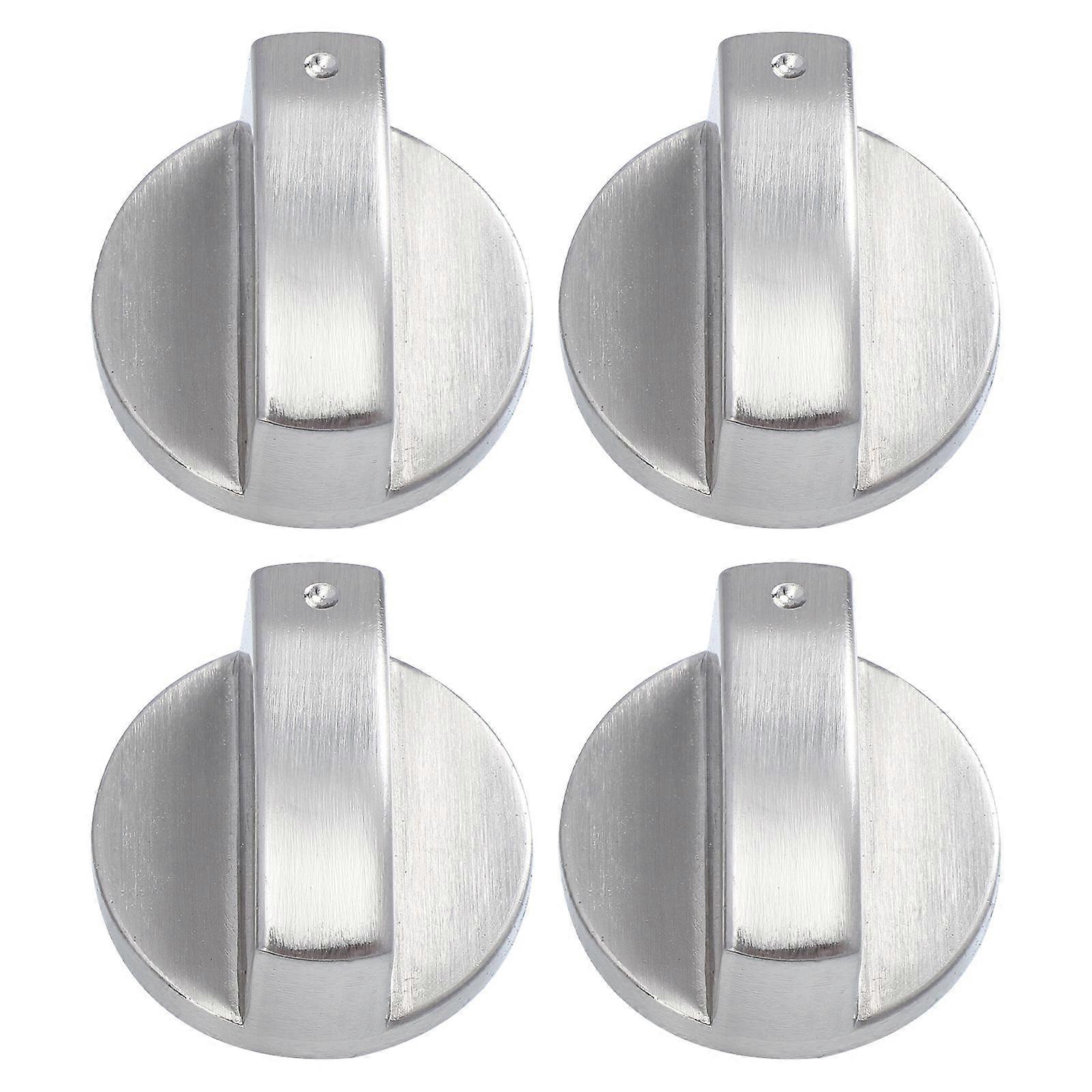 4pcs Replacement Stove Knobs Universal Electric Range Knob Metal Burner Control Knobs