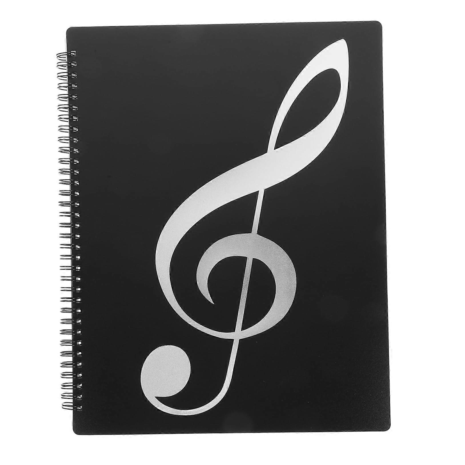 Sheet Music Folder A4 Sheet Music Binder with Quick Page Change Durable Reusable Design for Performances