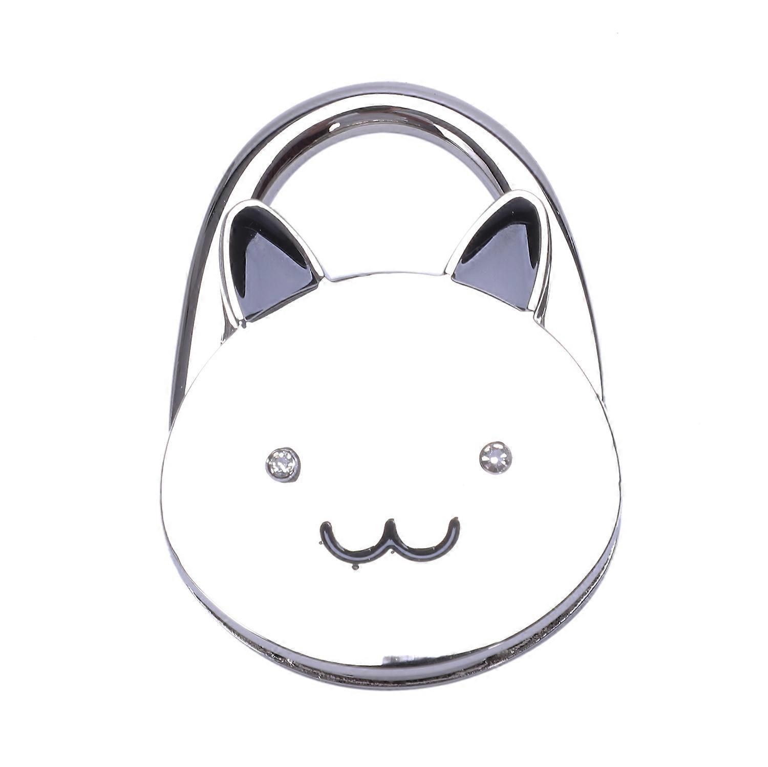 Cartoon Foldable Silver Tone Handbag Hook