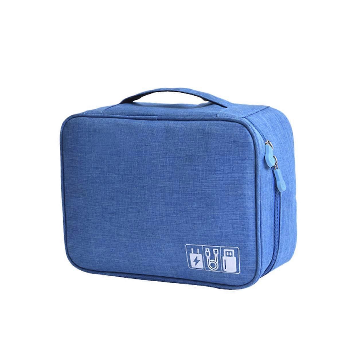 Electronics Organizer Bag with Waterproof Protective Shell, Cable Storage Case for Travel Accessories