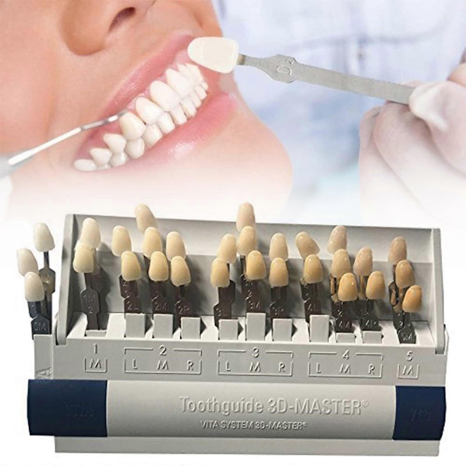 Tooth Shade Guide 29 Colors with Accurate Matching and Whitening Progress Tracking