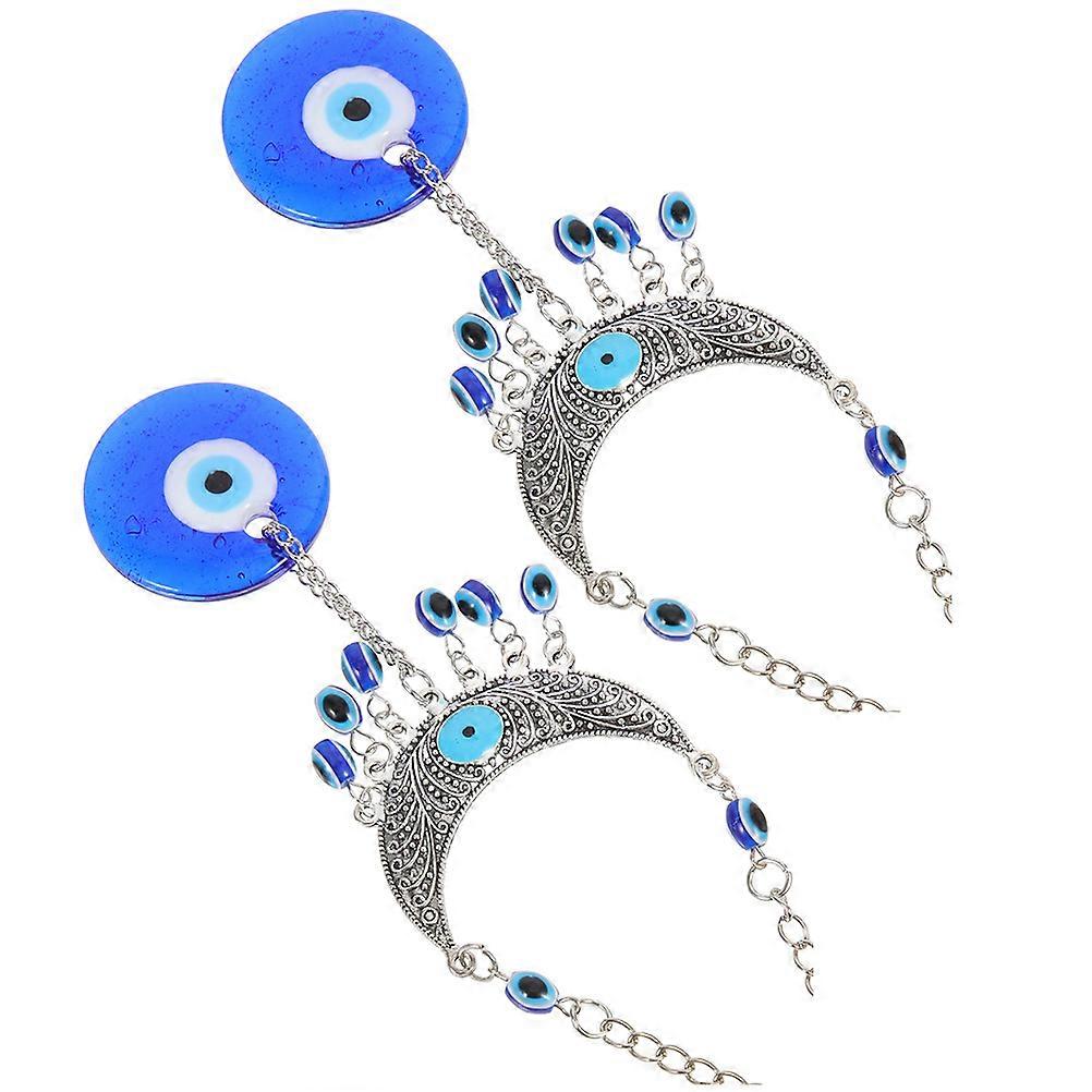 Evil Eye Hanging Ornament Charm 8Pcs Set for Decor