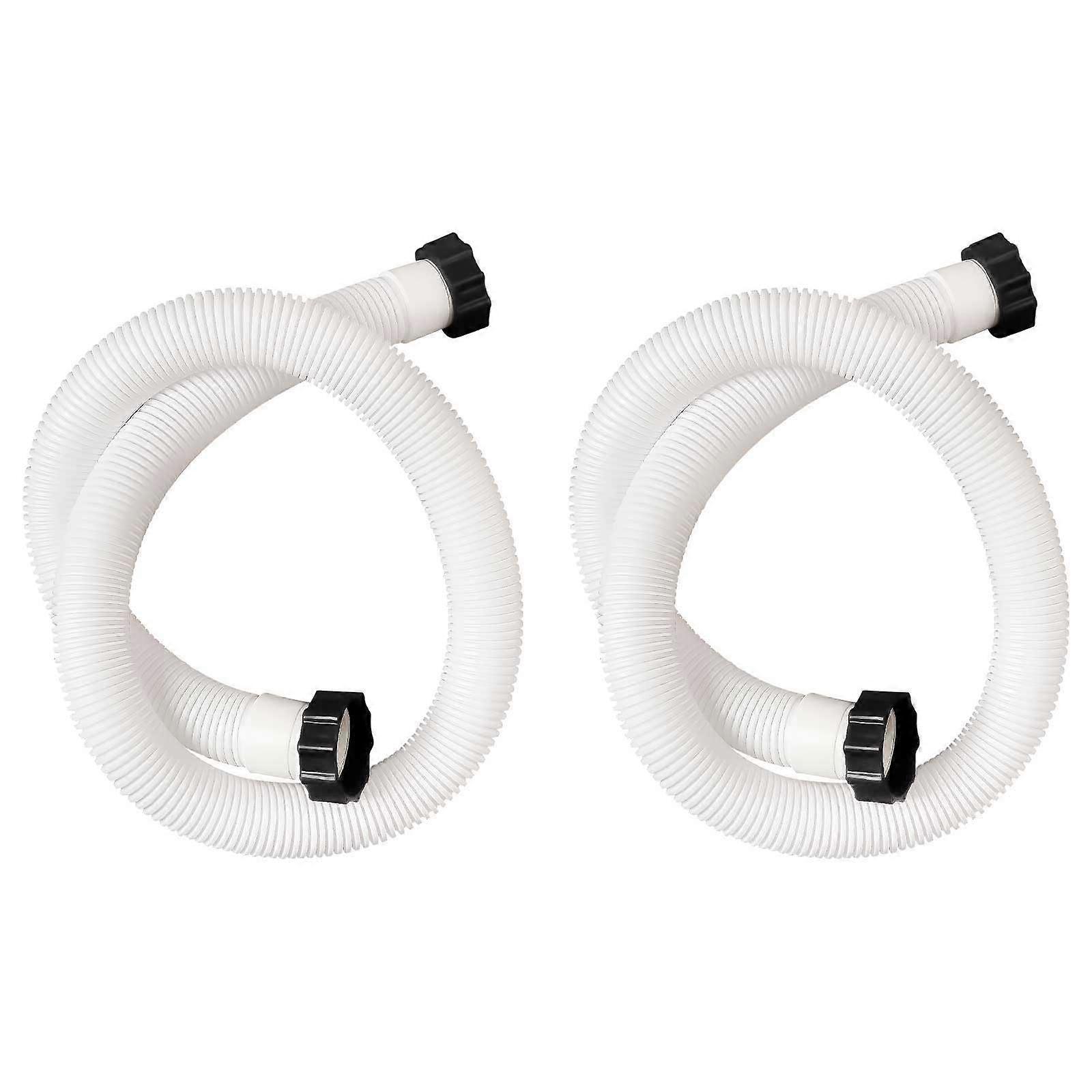 2 Pack 1.5 Inch Pool Pump Hose for Above Ground Pools, LeakResistant Replacement for Intex Filter Pump