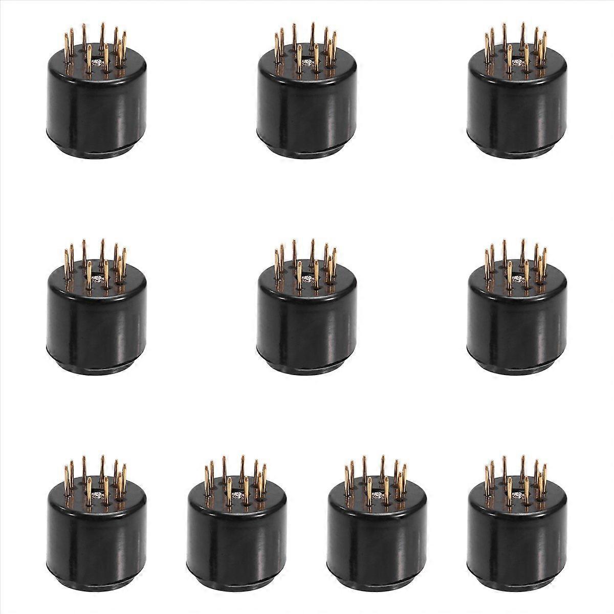 10PCS 9Pin Tube Socket Test Saver For 6DJ8 12AX7