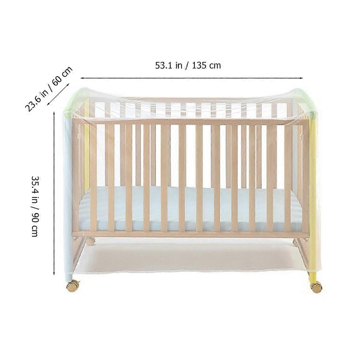 Myggnät för babysäng, tältskydd, vit kappa
