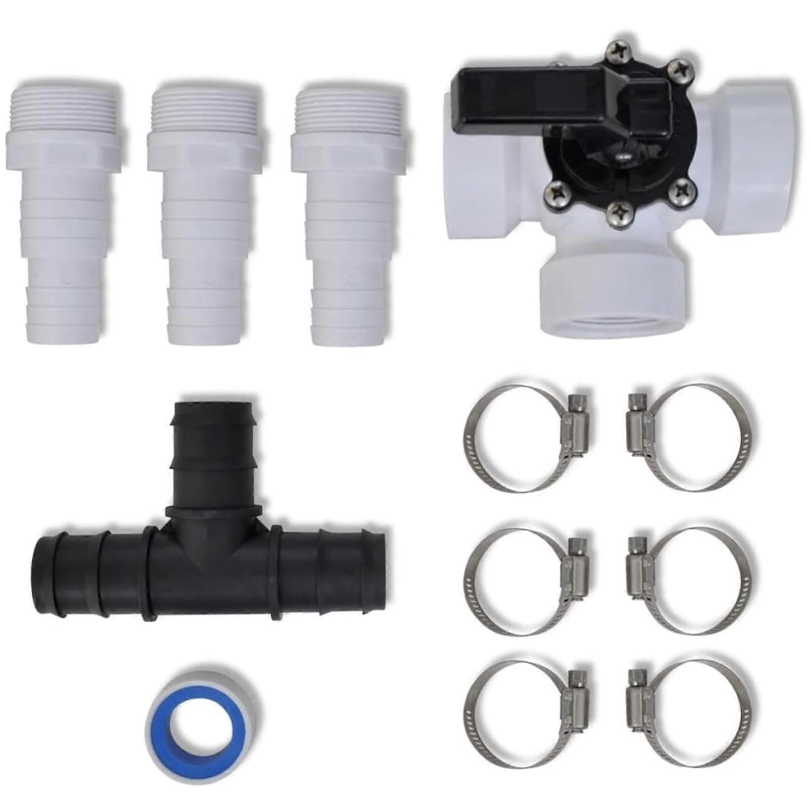 Pool Solar Heater Bypass Kit with Precise Flow Control, Heat Pump Compatible Solar Pool Heating System