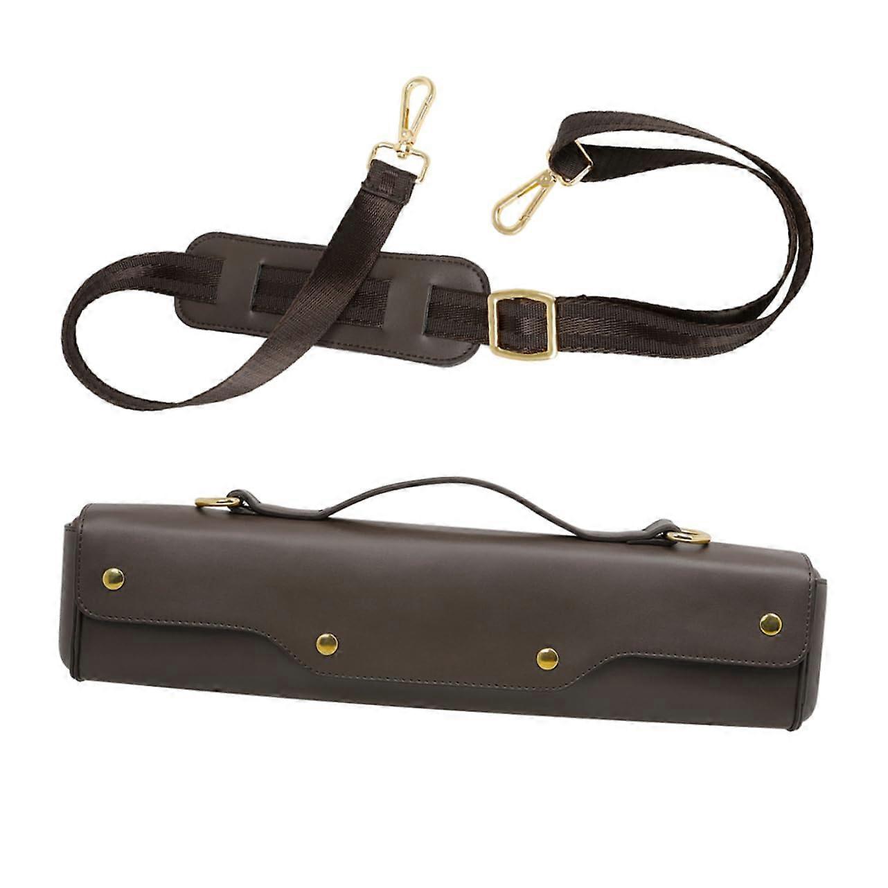 Lightweight Scratch Resistant Flute Carrying Case with Adjustable Shoulder Strap for Musicians