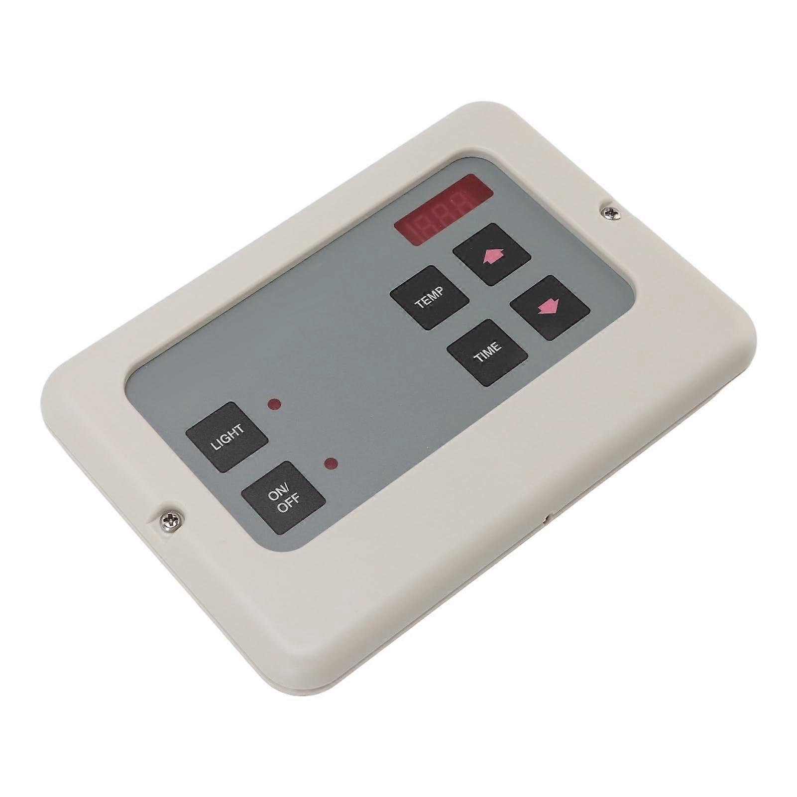 LCD Sauna Temperature Controller White Wall Mount Steam Generator Control Panel for Sauna Room