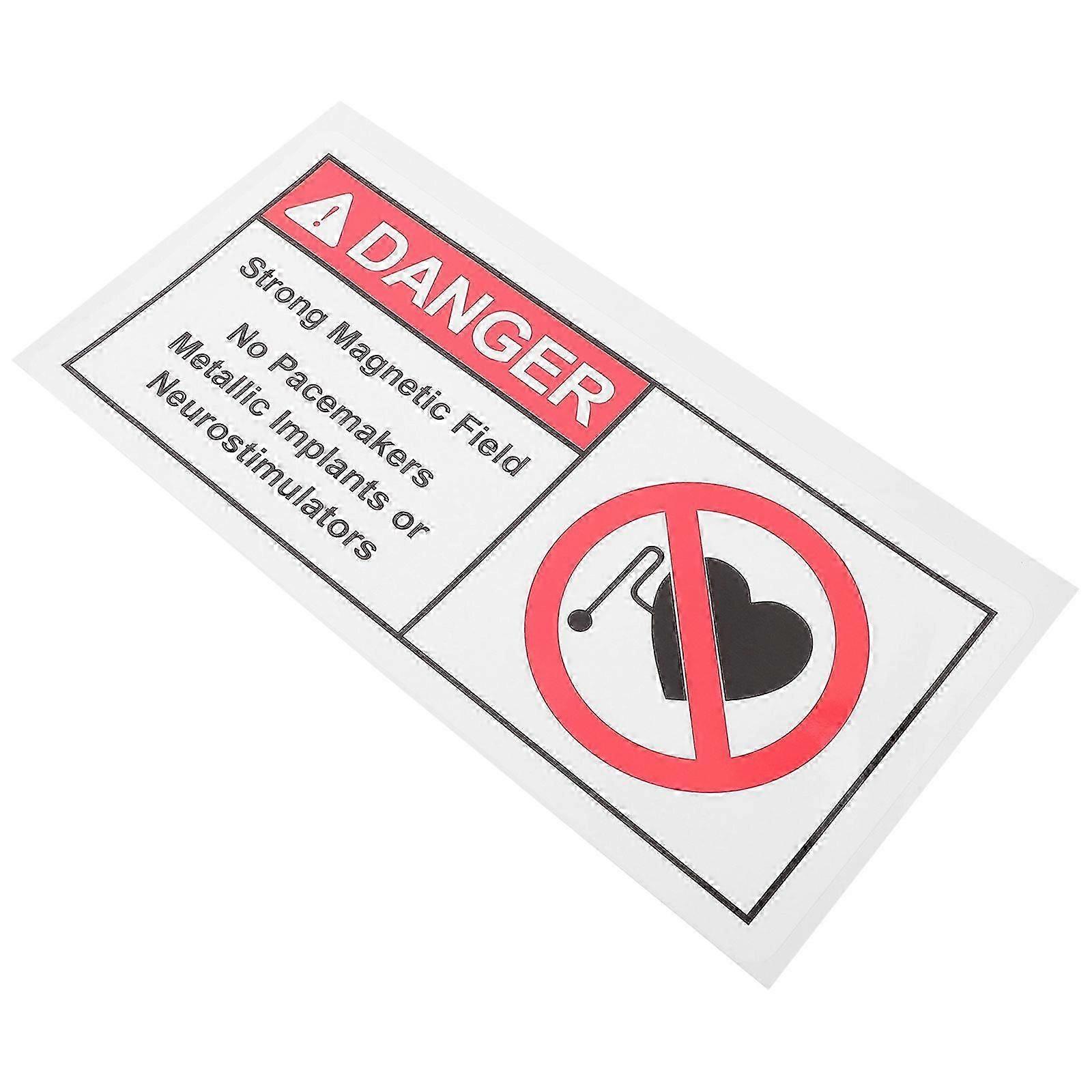 Magnetic Field Caution Sticker No Sign for Warning