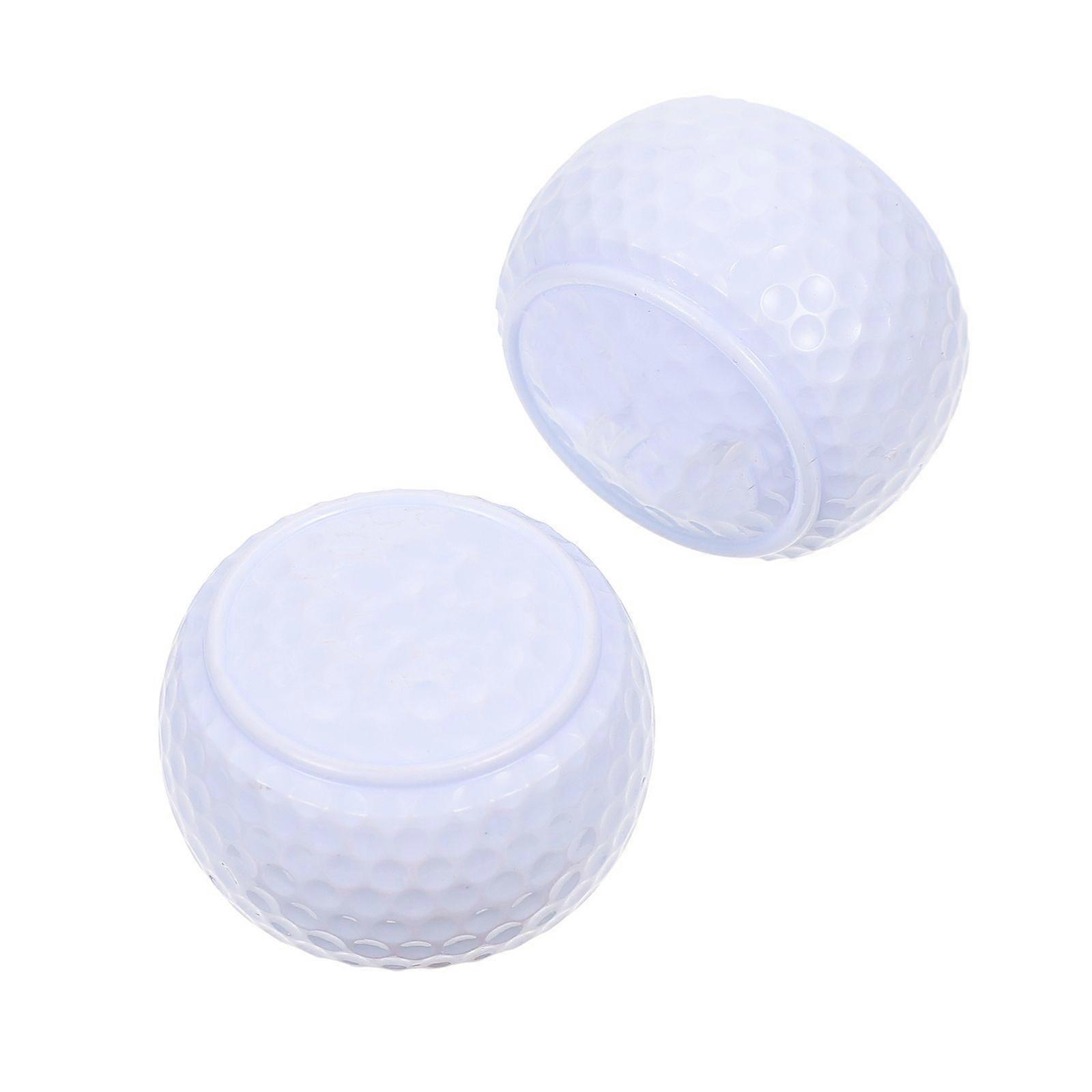 2Pcs Flat Shape Golfing Balls for Practicing Training Golfing Accessories