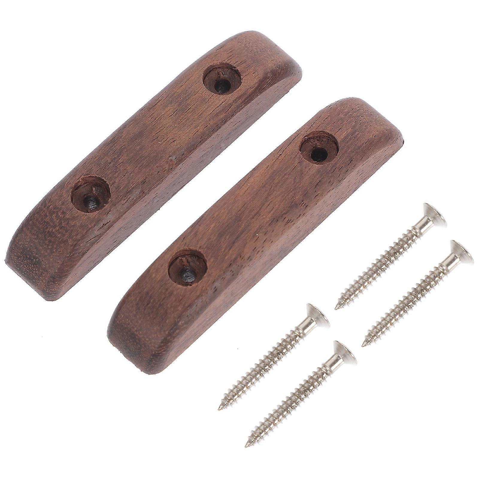 2 st. rosenträ basgitarr tumstöd fingerstöd gitarrtillbehör tumspänne (kaffe)