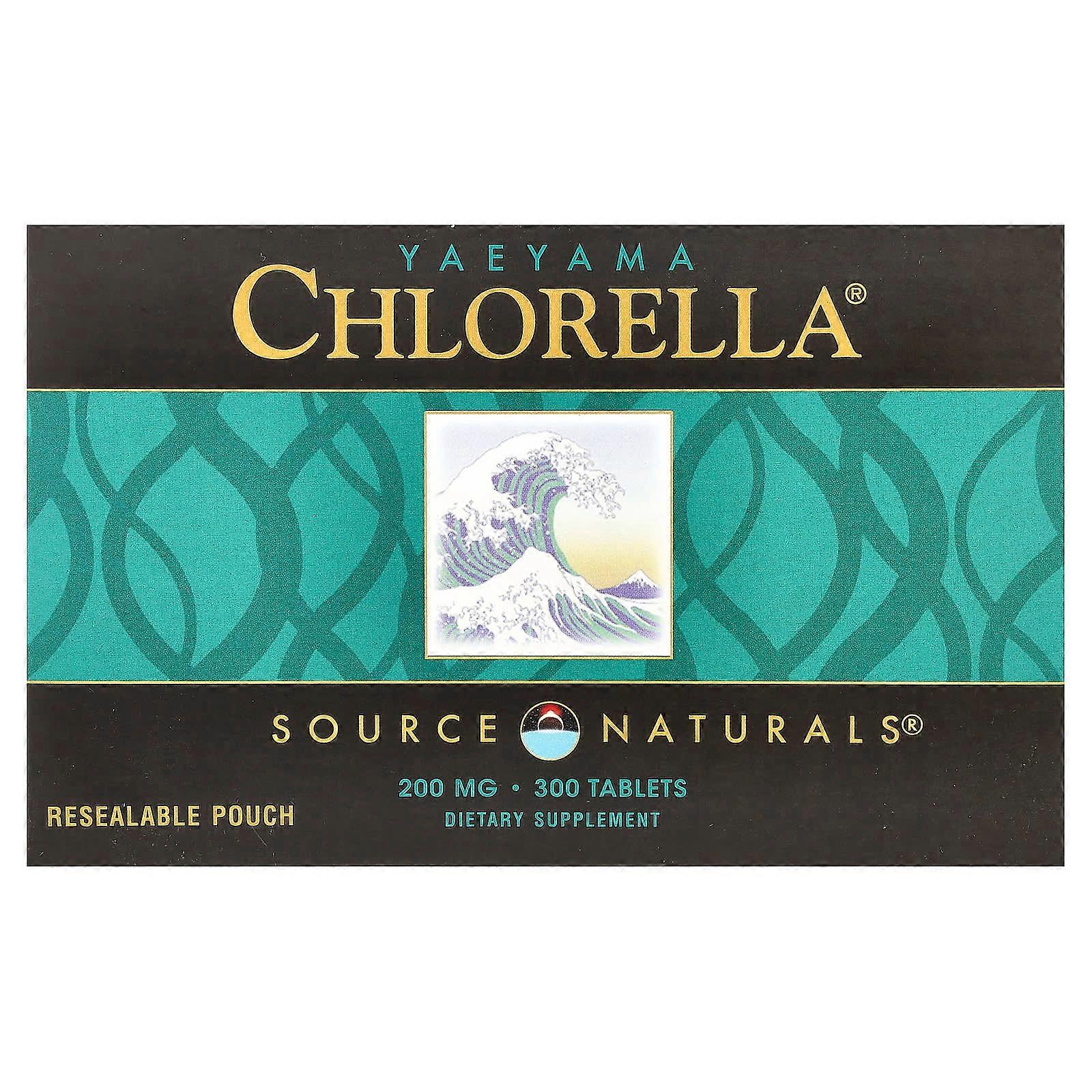 Source Naturals, Yaeyama Chlorella, 200 mg, 300 Tablets
