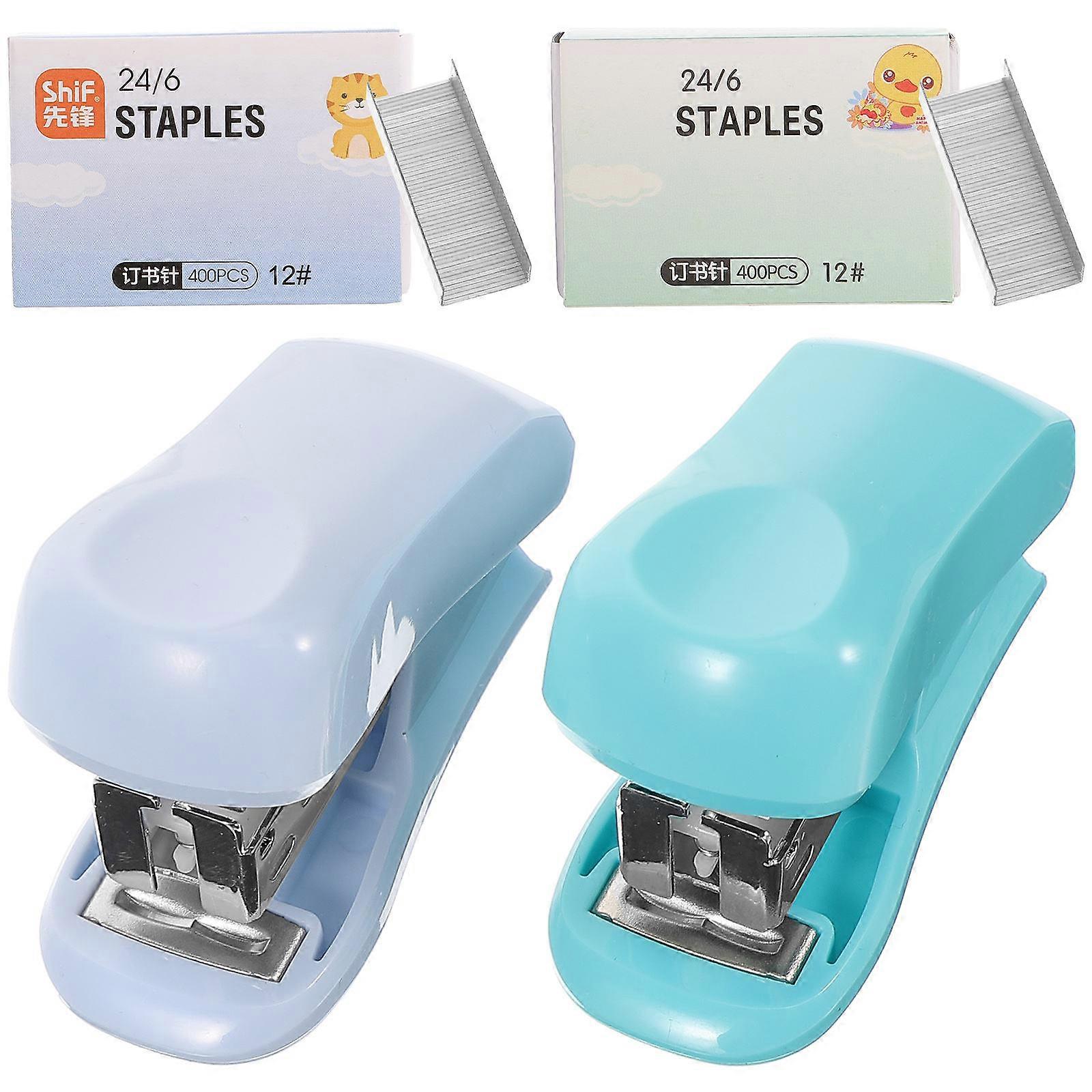 Assorted Color Desk Stapler Set for Home Use 2Sets Multi-Function Staplers