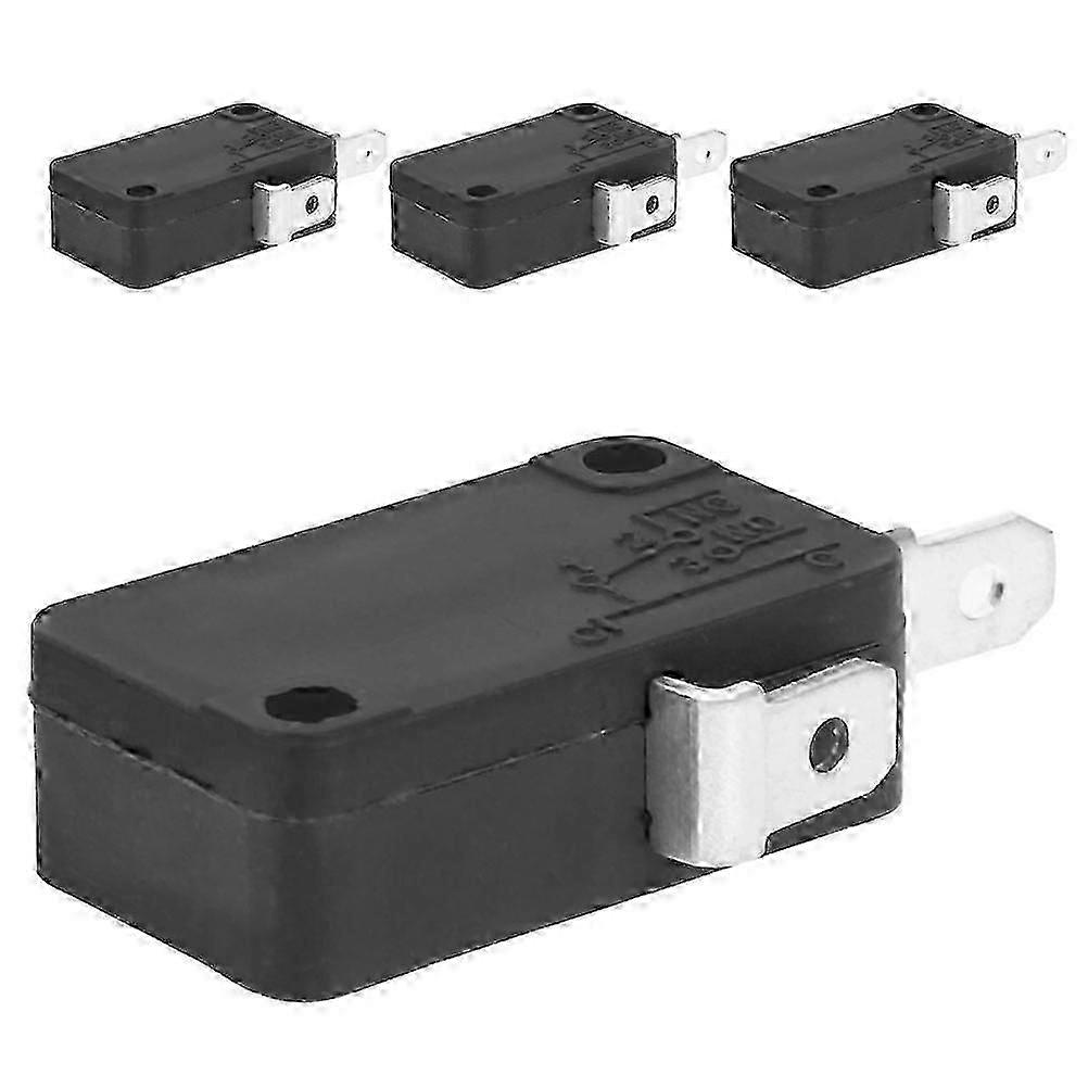 Microswitch Micro Switch compatible Switching 4Pcs Microwave Oven Door Replacement