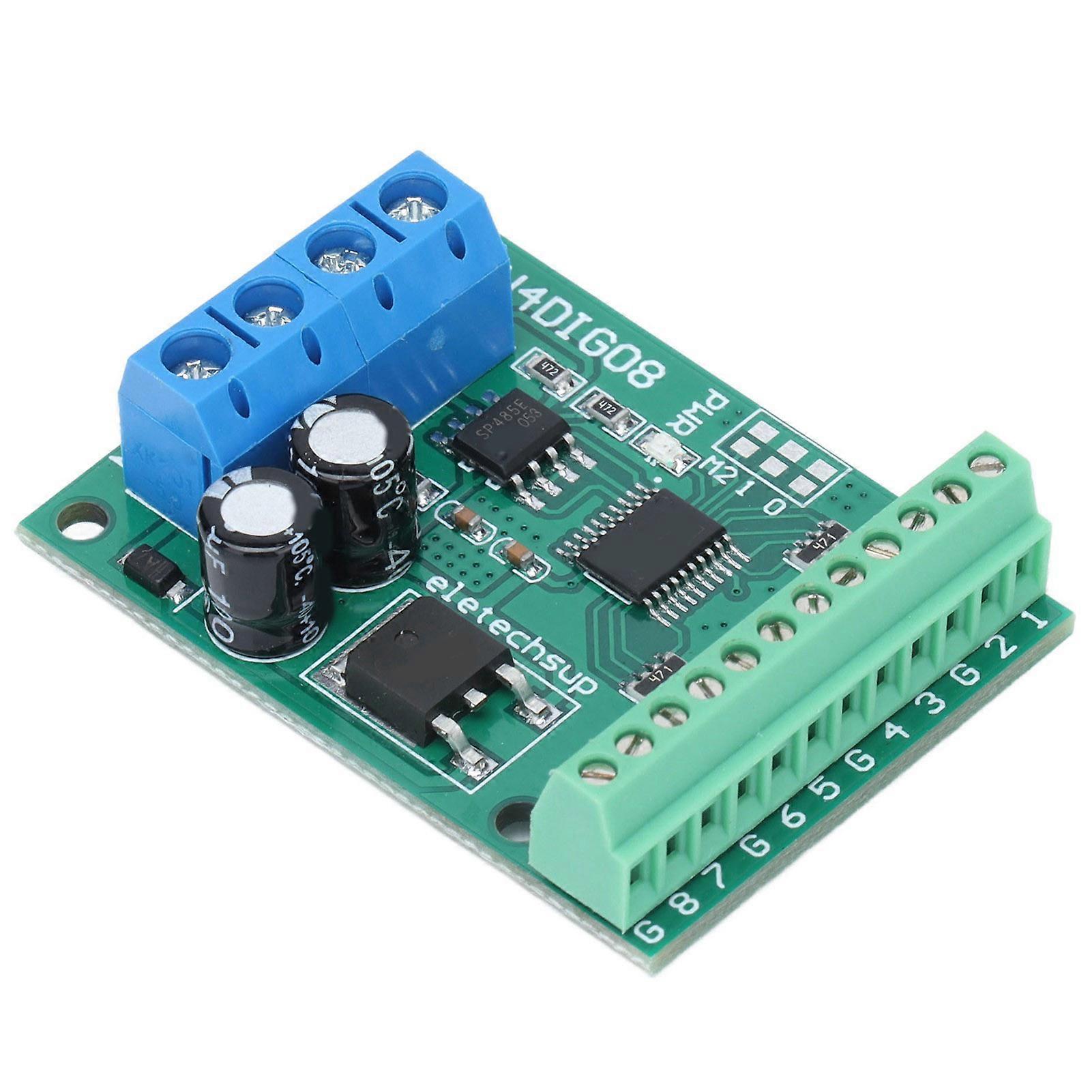 Input Output Control Module 8 Channel 9600BPS RS485 TTL Controller Board N4DIG08With Terminal