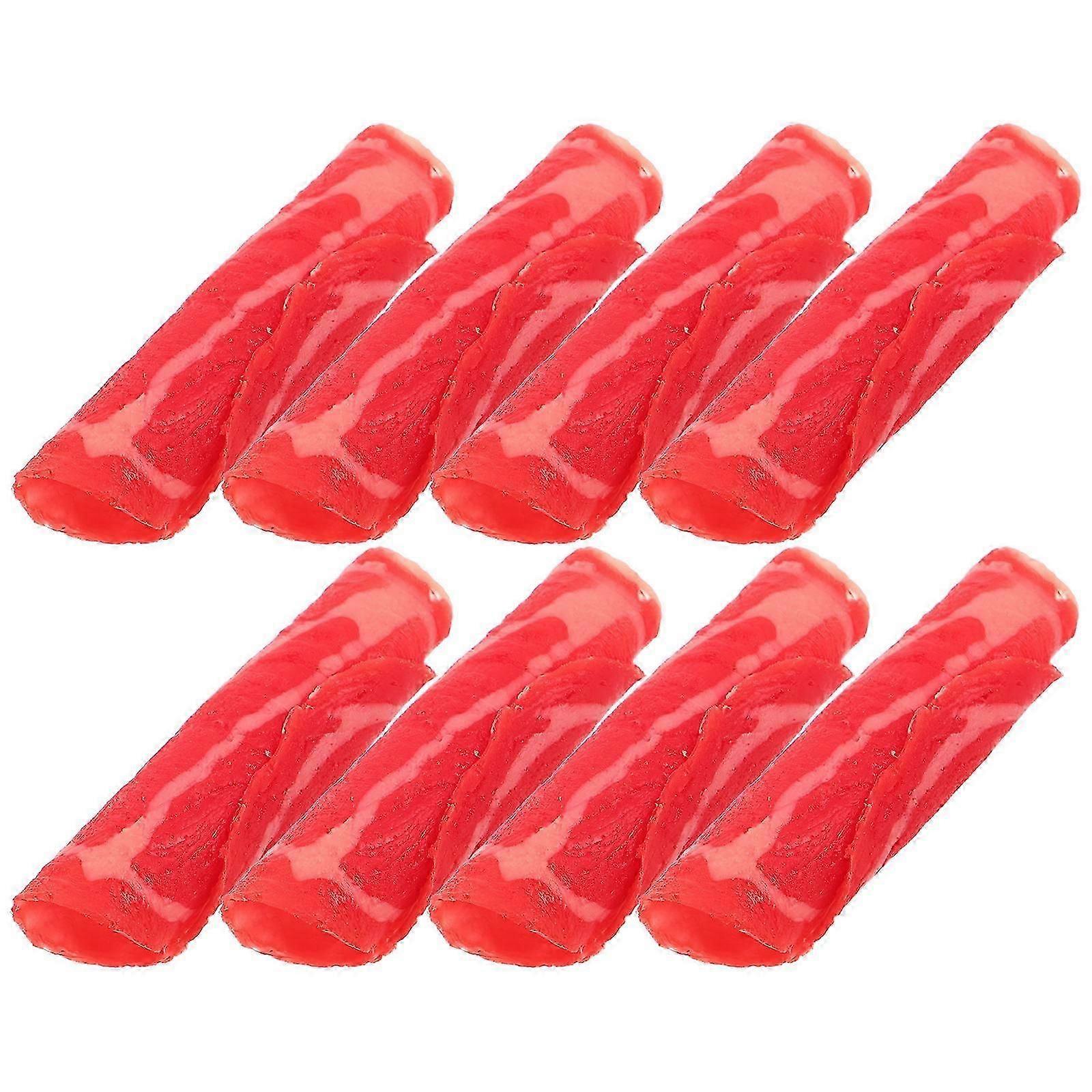 Fake Meat Rolls Simulated Beef Model for 12Pcs Decorative Display
