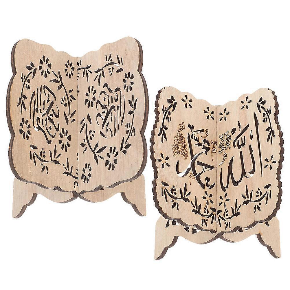 2pcs Decorative Reading Rack Multi-functional Reading Holder Desktop Book Stand for Reading