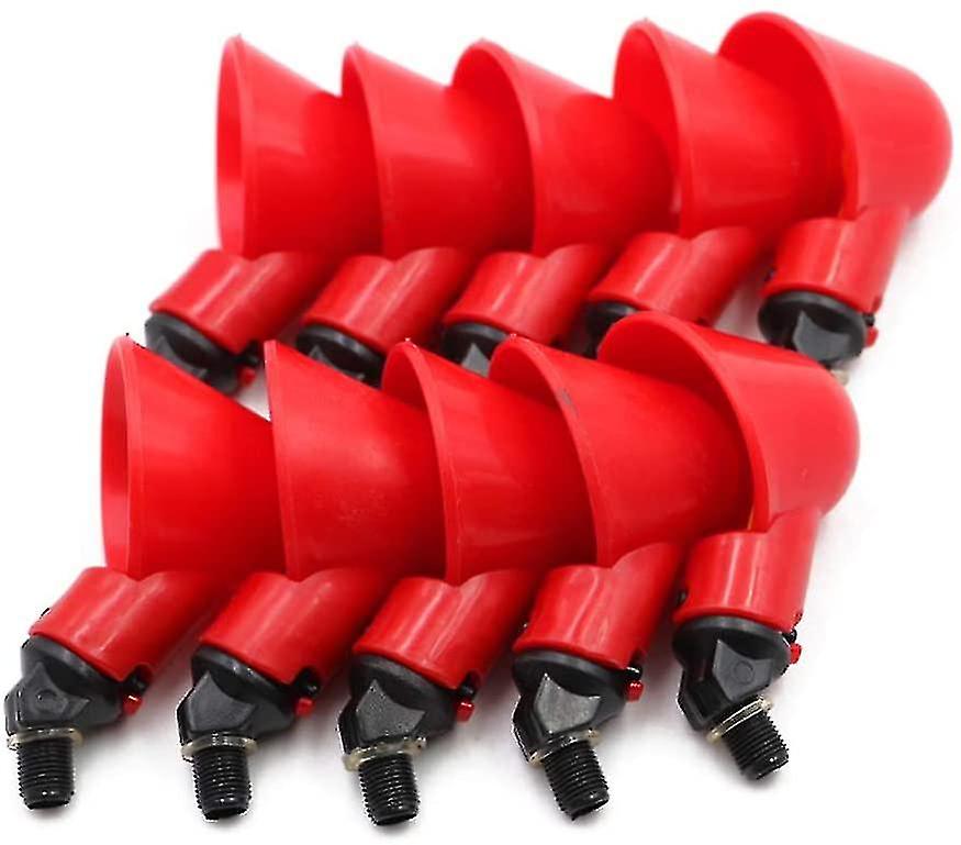 10 Pcs Automatic Chicken Poultry Waterers With Irrigation Cups