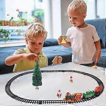 Christmas Toy Train Set - Multifunctional Mini Train with Lights & Sounds, Perfect Holiday Decoration & Gift for Kids