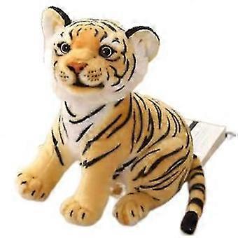 33cm(brown) Simulated tiger doll sitting posture cub tiger doll doll plush toy children's Day gift activity gift