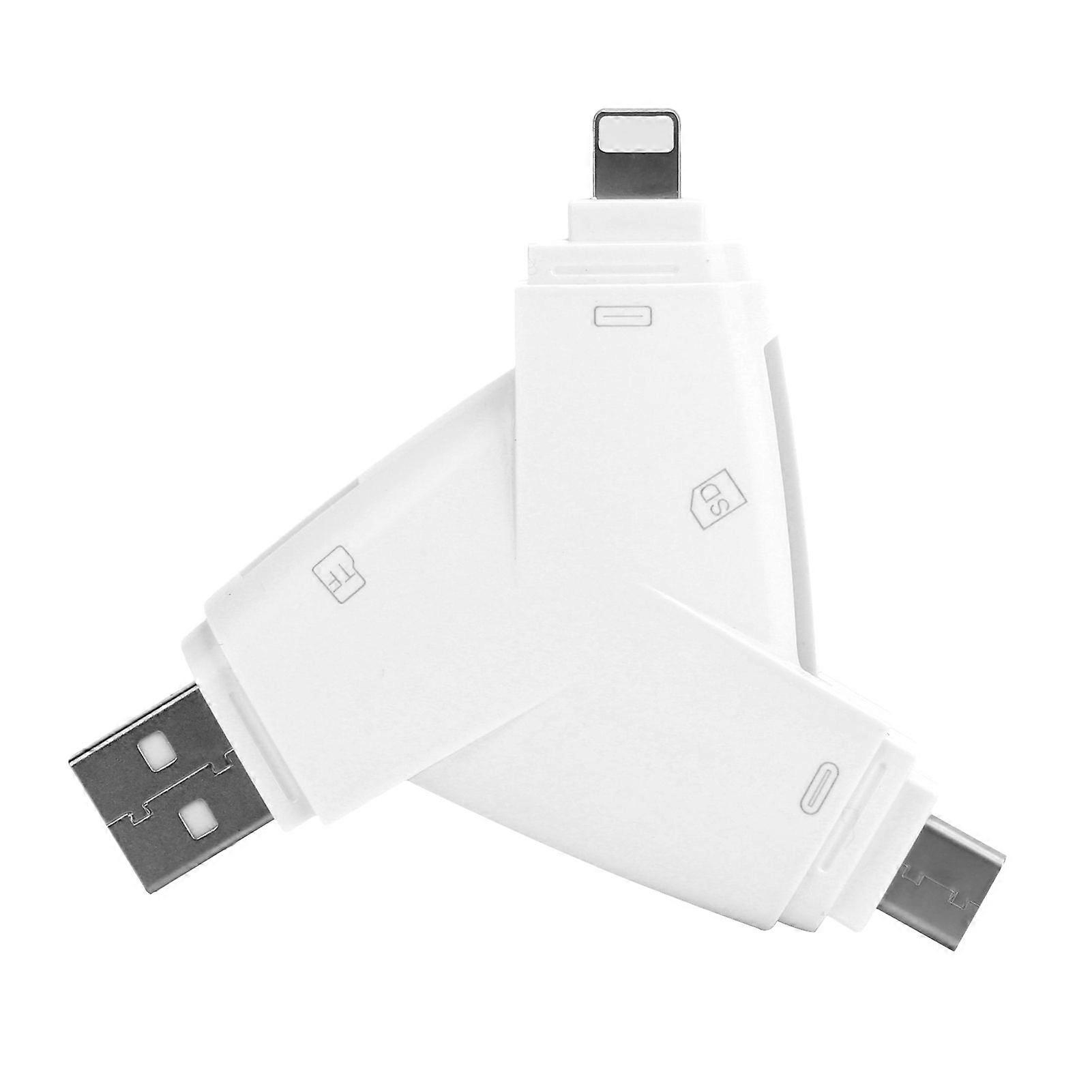 3 in 1 USB Multi Memory Card Reader Memory Card Adapter for IOS/TypeC Interface