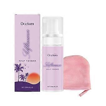 Nourishing Black Mousse Bronzing Body Lotion, 120ml Self-Tanning Cream for Wheat Skin, Sunless Tanning Lotion
