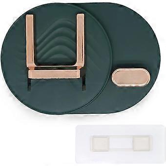 Haartrocknerhalter, klebriger Haartrocknerhalter Wandmontierte Haartrockner-Aufbewahrungsbox, geeignet für Badezimmer, Schlafzimmer (grün)